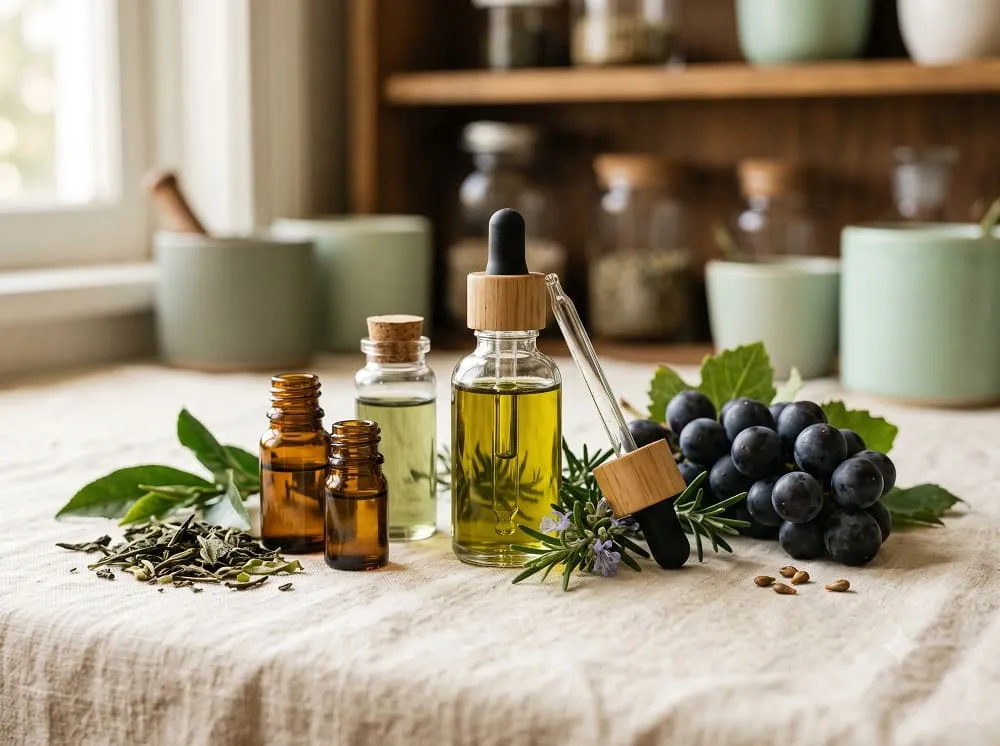 Natural plant-derived antioxidants with source botanicals